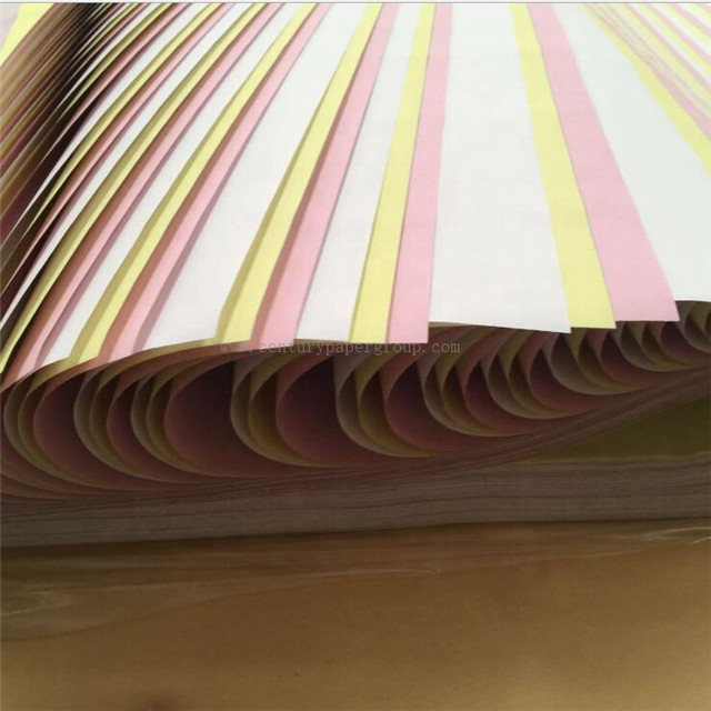 61*86 Inkjet Printer Yellow Bill Carbonless Paper