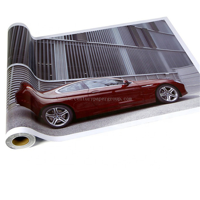 White High Glossy Eco Solvent Printable Self Adhesive Vinyl 100mic White PVC Sticker