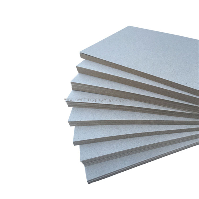 1.0mm 1.5mm 2.0mm Grey Bookbinding Cardboard For High Quality Book Binding