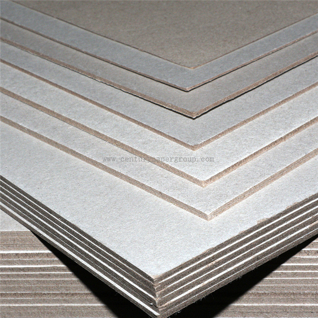 Hardness Customized Sheets Size Notebook 1000GSM Grey Chipboard
