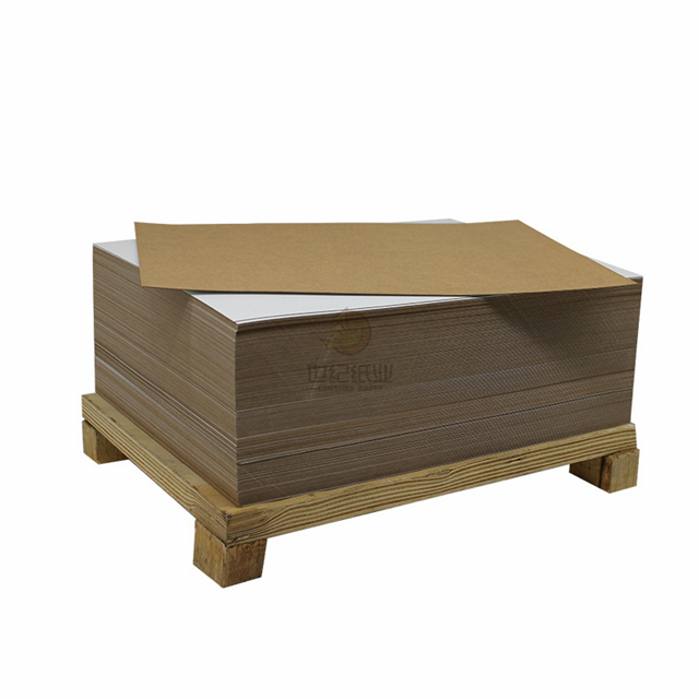 White Top Board Kraft Back Paper Board in Roll From China