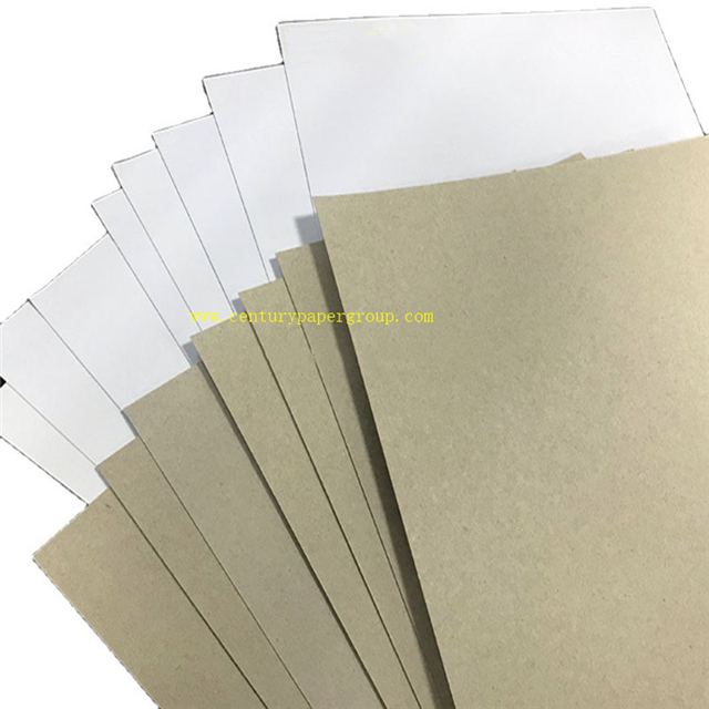 Chip Board Coated White Duplex Board Gray Back