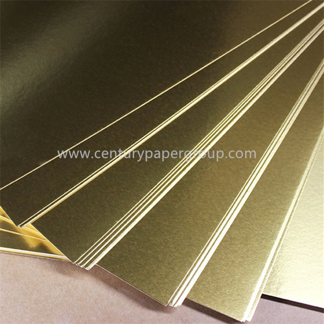 Hot Best Selling Big Sheet Metallic Paper Holographic Cardstock Mirror Foil Metallic Cardboard Paper