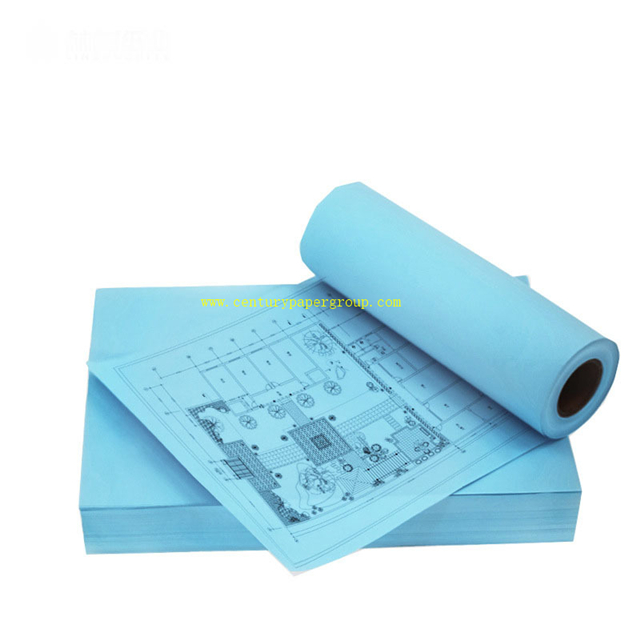80g 24' CAD Cut Plotter Paper Blueprint Paper for Printer - China