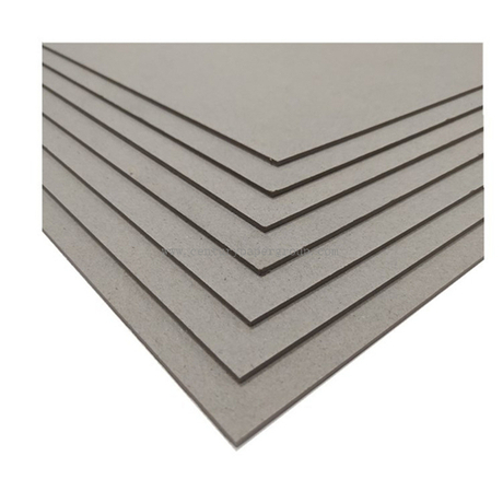 1mm 1.5mm mixed pulp laminated grey board/grey cardboard/grey chip board  manufacturer